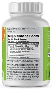 Lyposomal Vitamin C 1500mg - 180 Capsules