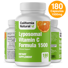 Load image into Gallery viewer, Lyposomal Vitamin C 1500mg - 180 Capsules

